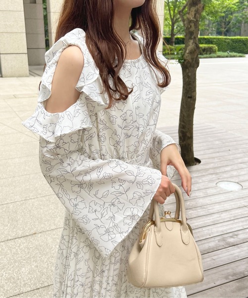 「apres jour」 長袖ワンピース X-LARGE オフホワイト レディース_画像2