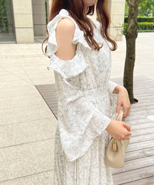 「apres jour」 長袖ワンピース X-LARGE オフホワイト レディース_画像3