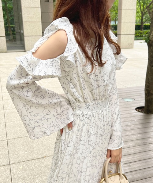 「apres jour」 長袖ワンピース X-LARGE オフホワイト レディース_画像6
