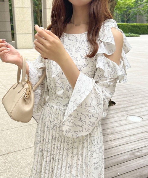 「apres jour」 長袖ワンピース X-LARGE オフホワイト レディース_画像8