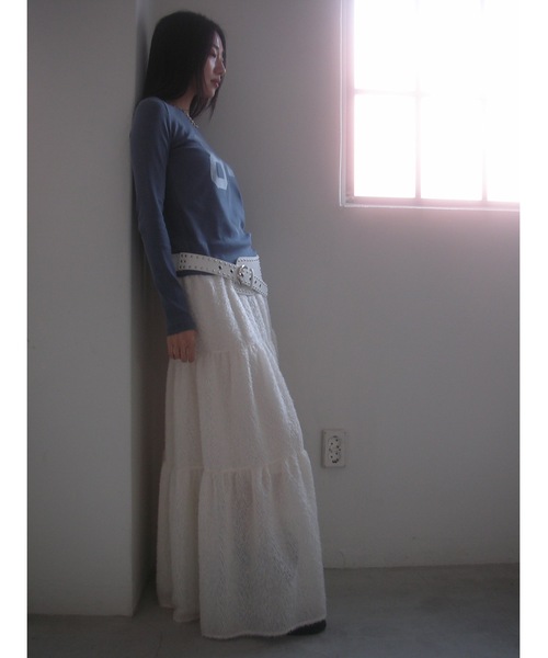 「Didot.showroom」 長袖カットソー FREE チャコールグレー レディース_画像5