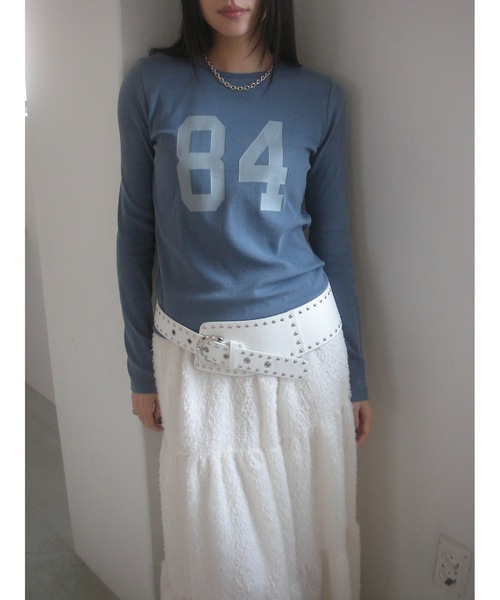 「Didot.showroom」 長袖カットソー FREE チャコールグレー レディース_画像7