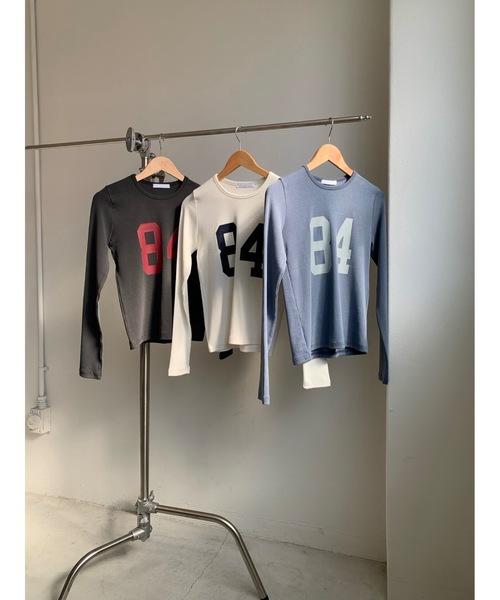 「Didot.showroom」 長袖カットソー FREE チャコールグレー レディース_画像8