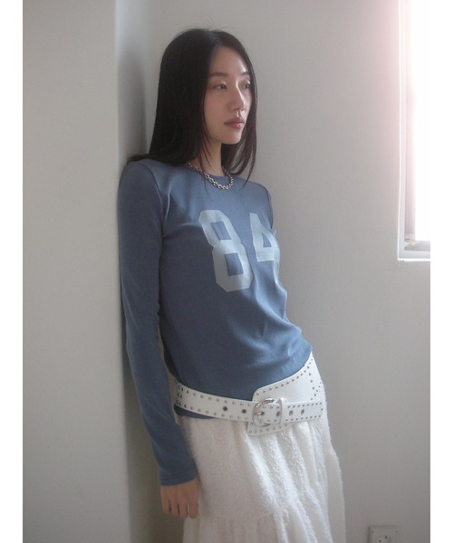 「Didot.showroom」 長袖カットソー FREE チャコールグレー レディース_画像9