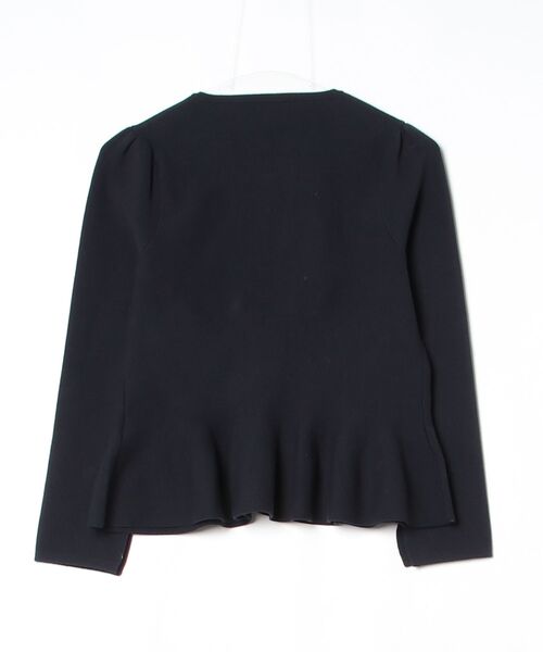 LANVIN en Bleu - 【匿名配送・新品未使用】LANVIN en Bleu  カーディガン　38 LANVIN en Bleu 「LANVIN Bleu」 ニットカーディガン 38 ネイビー