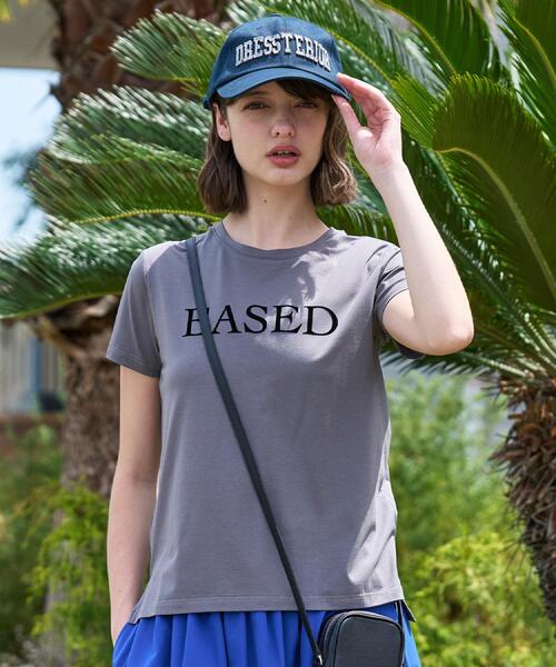 DRESSTERIOR（ドレステリア） tシャツ 半袖 「立体ロゴ」フロッキー