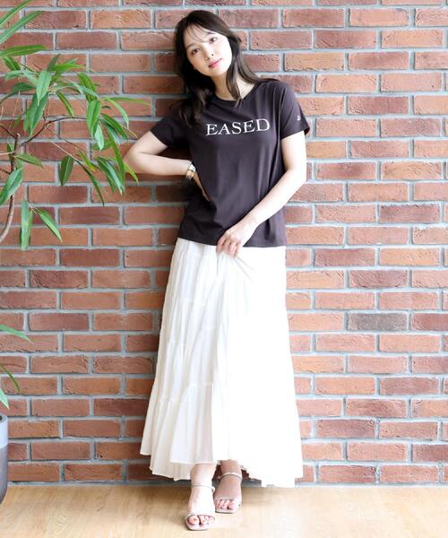 DRESSTERIOR（ドレステリア） tシャツ 半袖 「立体ロゴ」フロッキー