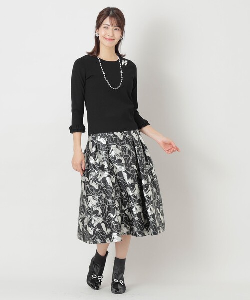 「TO BE CHIC」 7分袖ニット 42 ピンク系その他2 レディース_画像2