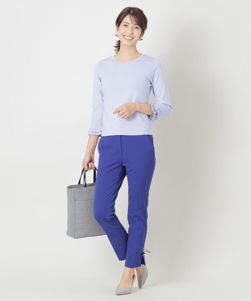 「TO BE CHIC」 7分袖ニット 42 ピンク系その他2 レディース_画像4