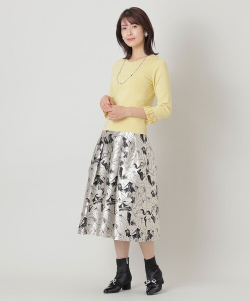 「TO BE CHIC」 7分袖ニット 42 ピンク系その他2 レディース_画像5