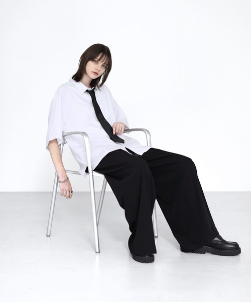 「SOCCE」 半袖シャツ L サックスブルー メンズ_画像9