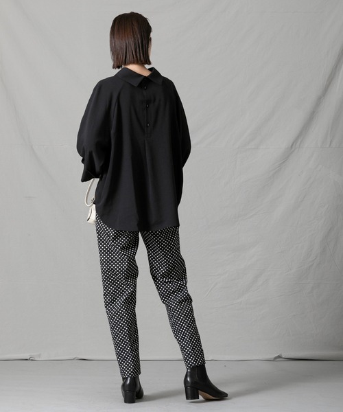 「Gready Brilliant」 「AuieF」半袖シャツ 38 ブラック レディース_画像4