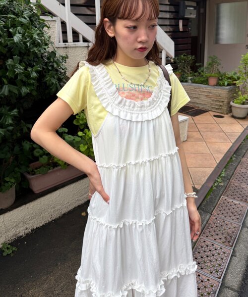 w closet（ダブルクローゼット） ワンピース 2WAYフリルドロスト