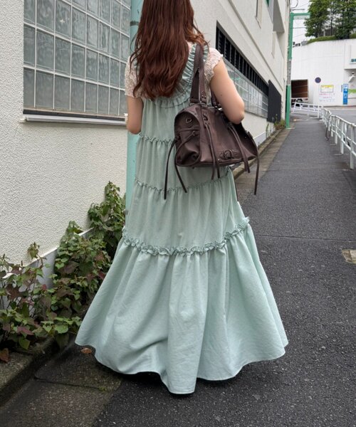 w closet（ダブルクローゼット） ワンピース 2WAYフリルドロスト