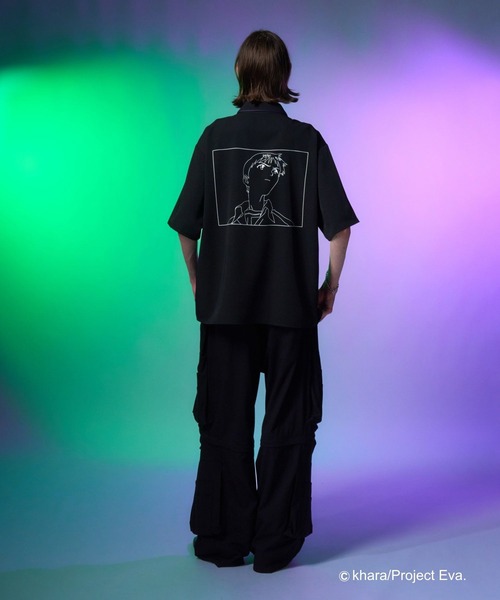 シャツ 半袖 「新世紀エヴァンゲリオン×HARE」ラインアートシャツ(HARE) メンズ レディース | HARE | 21