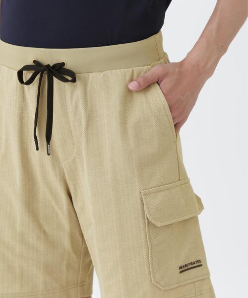 パンツ 「PEARLY GATES」ストレッチサッカージャガードショートパンツ