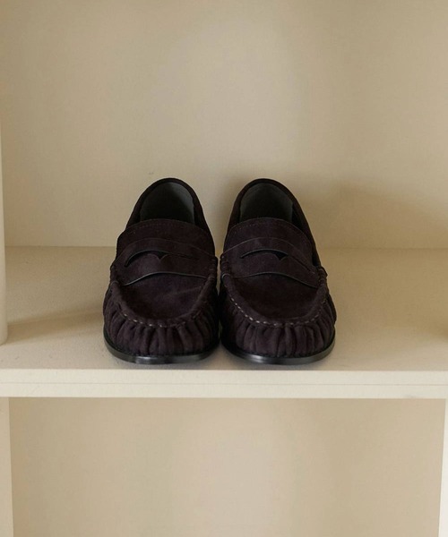 anuke（アンヌーク） ローファー 「anuke/アンヌーク」Gather Loafers