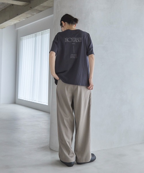 feepur tシャツ エンブロイダリーロゴカラーTee レディース