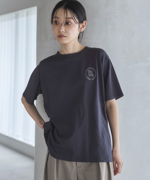 feepur tシャツ エンブロイダリーロゴカラーTee レディース