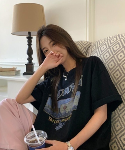 Achic（アシック） tシャツ 半袖 前プリント半袖Tシャツ レディース