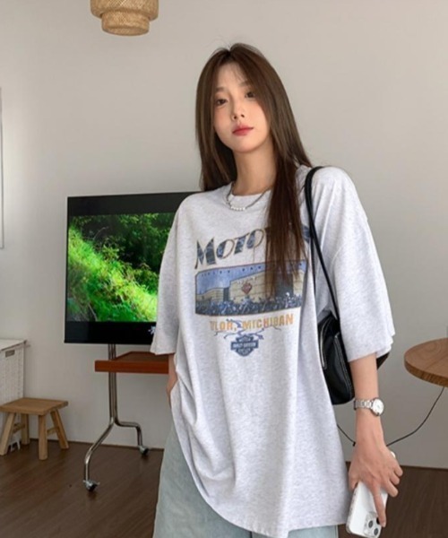 Achic tシャツ 前プリント半袖Tシャツ レディース : ZOZOTOWN