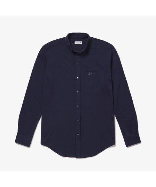 クラブハウス ラコステコラボシャツ ネイビー M clubhaus LACOSTE（ラコステ） シャツ 「LACOSTE」CH717LJ-99 メンズ : ZOZOTOWN