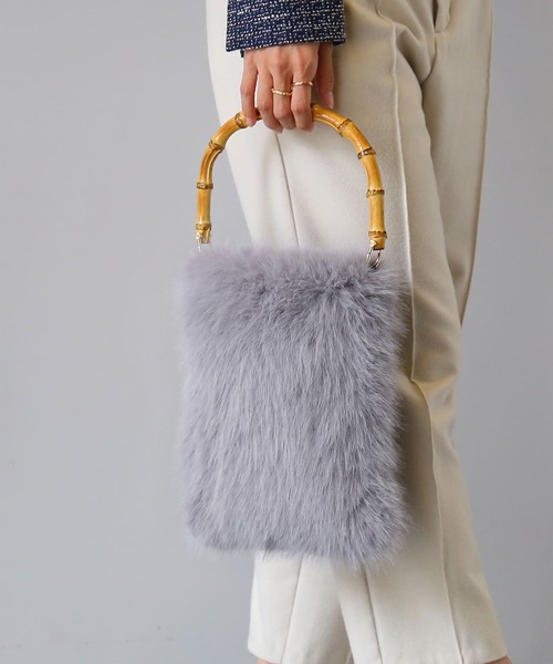 sankyo shokai（三京商会） ハンドバッグ エコファーバッグバンブー