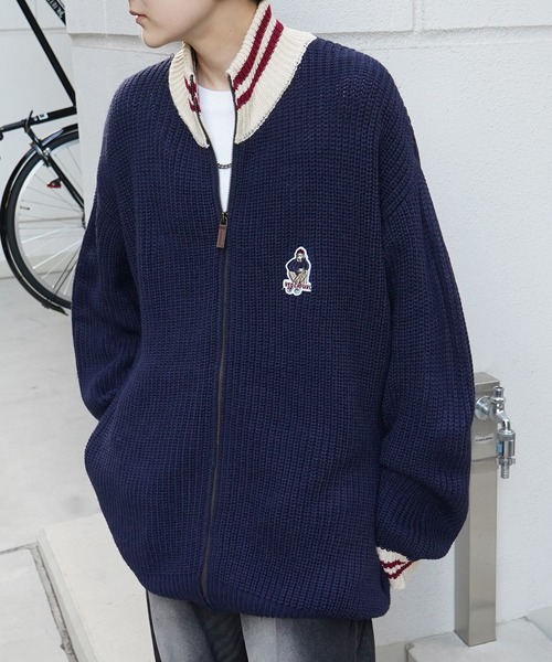 RED CAP GIRL カーディガン 「RED GIRL」23AW リブ編み ワン