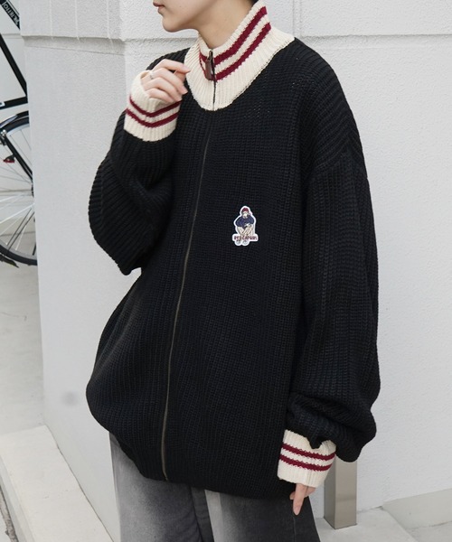 RED CAP GIRL カーディガン 「RED GIRL」23AW リブ編み ワン