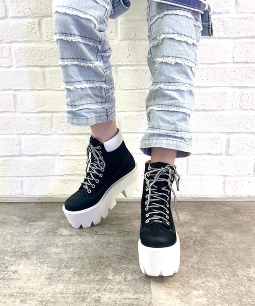 Jeffrey Campbell（ジェフリーキャンベル） ブーツ 厚底レースアップ 