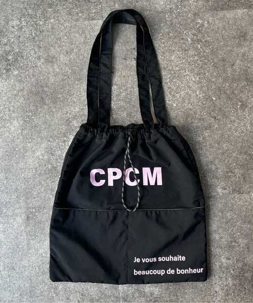 COMMEdesGARCONS  ロゴデザイン トートバッグ　ポーチ付き 210.jpg
