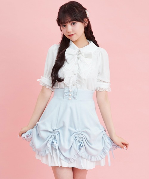 Secret Honey スカート シャーリングリボンスカート : ZOZOTOWN