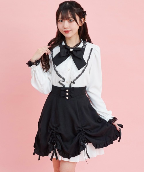 Secret Honey スカート シャーリングリボンスカート : ZOZOTOWN