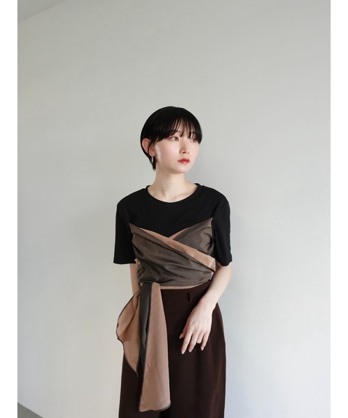 sahara tシャツ Wrapped Design Tee/ラップデザインTシャツ