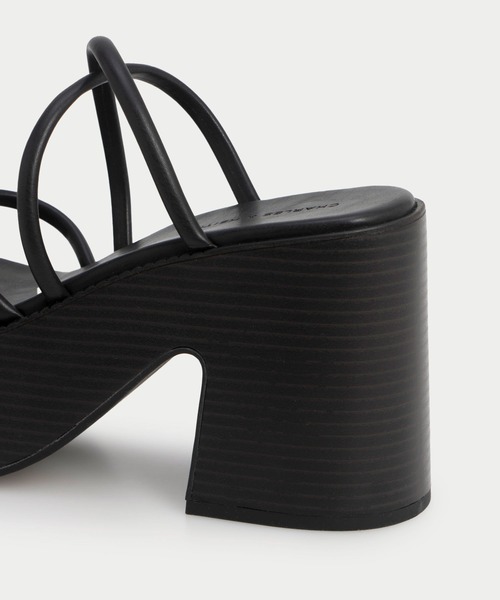 CHARLES＆KEITHミュール、サンダル CHARLES ＆ KEITH 「charles&keith」 ミュール 24.5cm ブラック