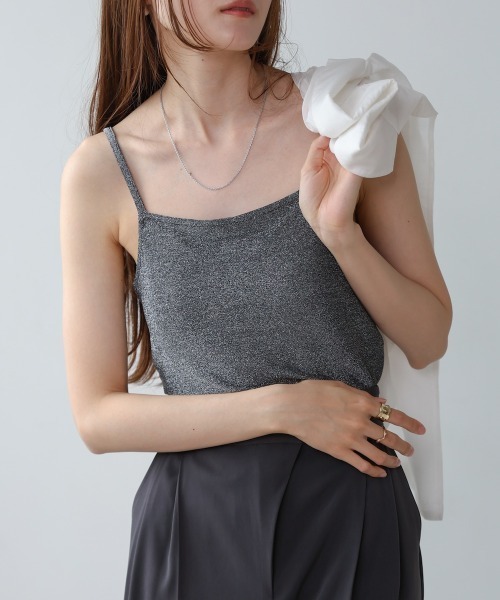 gajess ラメキャミソール　Glitter Camisole 完売品】Gajess キャミソール ラメ Glitter Camisole Glitter