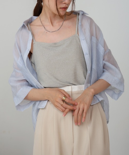BAB キャミソール カップ付きラメキャミソール : ZOZOTOWN Yahoo