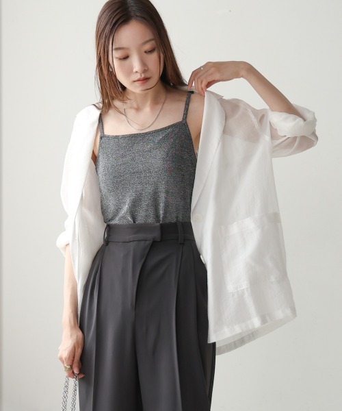 babylclub BMC キャミソール 黒 AZUL BY MOUSSY ベーシックカップ付キャミ BLK -ファッション