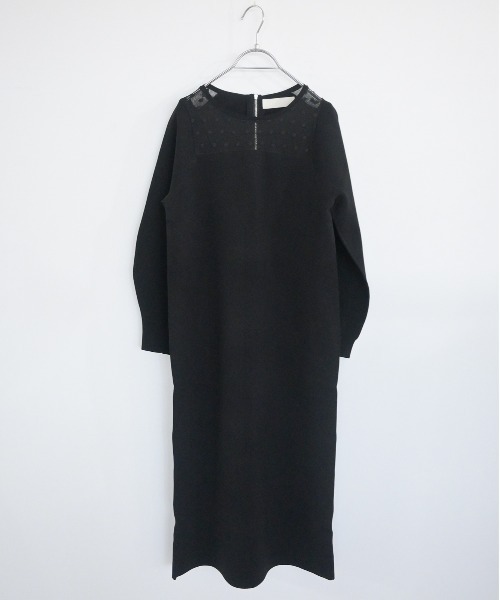 Marilyn Moon（マリリンムーン） ワンピース ドットチュールレーヨン