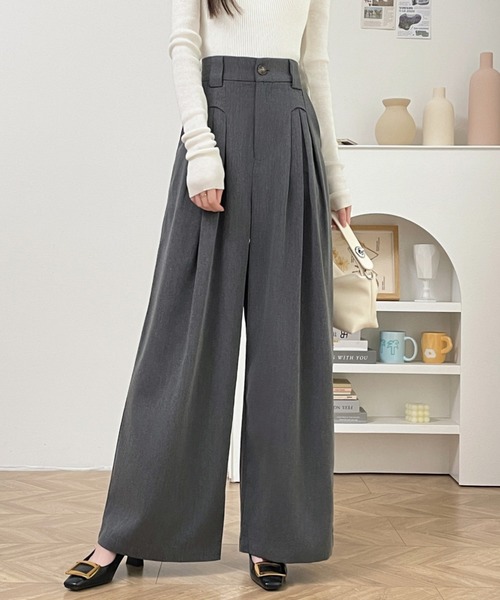 047 新品 訳有◇五大陸 ウール スラックス セットアップパンツ W88 MAISON SPECIAL スラックス 「UNISEX」Wool Mix Continuous Tow