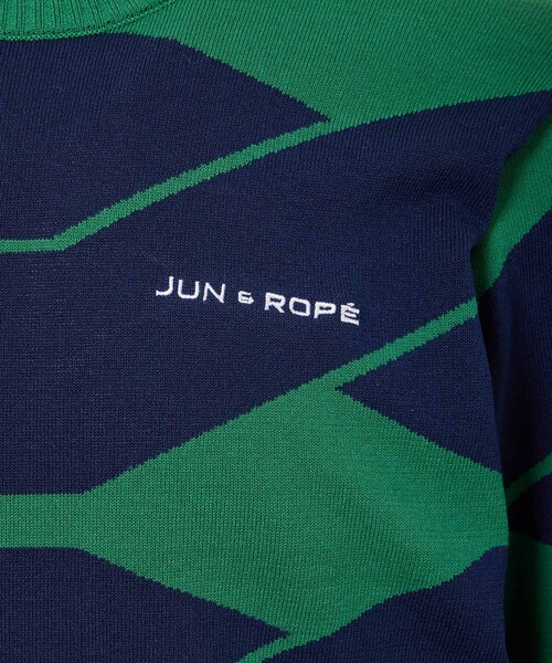 JUN AND ROPE プルオーバー JUN&ROPE' セーター ニット ロープ柄長袖プルオーバー メンズ