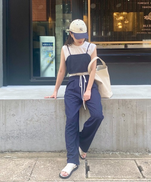 I-SOOK（アイスー） スラックス パンツ レイヤードストライプパンツ