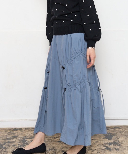 Muel Chic（ミュエルシック） ロング スカート Selzy gather Skirt