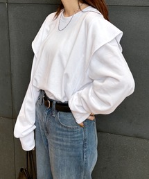 I-SOOK（アイスー） tシャツ 「ISOOK / アイスー」ラッフルショルダー