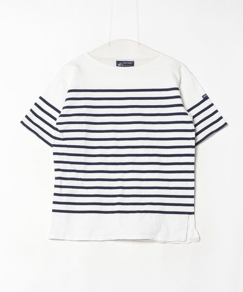SAINT JAMES 「SAINT JAMES」 ボーダー柄半袖Tシャツ M ネイビー