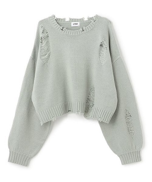 LOVETOXIC ニット セーター 「LTXC」ダメージニット キッズ 子供服