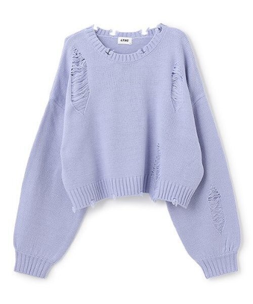ニット セーター 「LTXC」ダメージニット キッズ 子供服 女の子 | LOVETOXIC | 14
