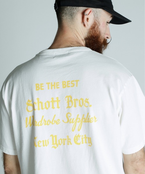 Schott N.Y.C tシャツ Schott/ショット/SNOWWASH T-SHIRT