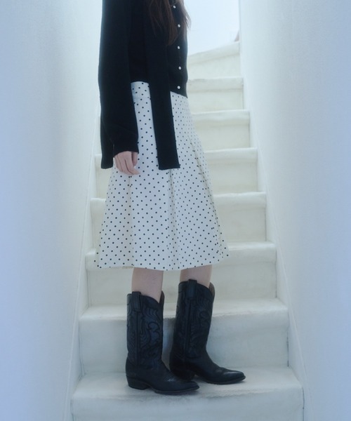 Smyeon スカート Midi box pleats skirt/ミディボックスプリーツ
