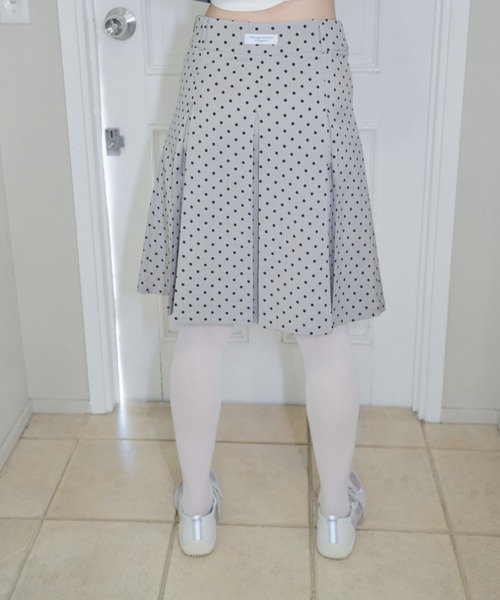 スカート Uenui box pleats check midi skirt ボックスプリーツ ミディ チェックスカート（スカート）｜Uenui